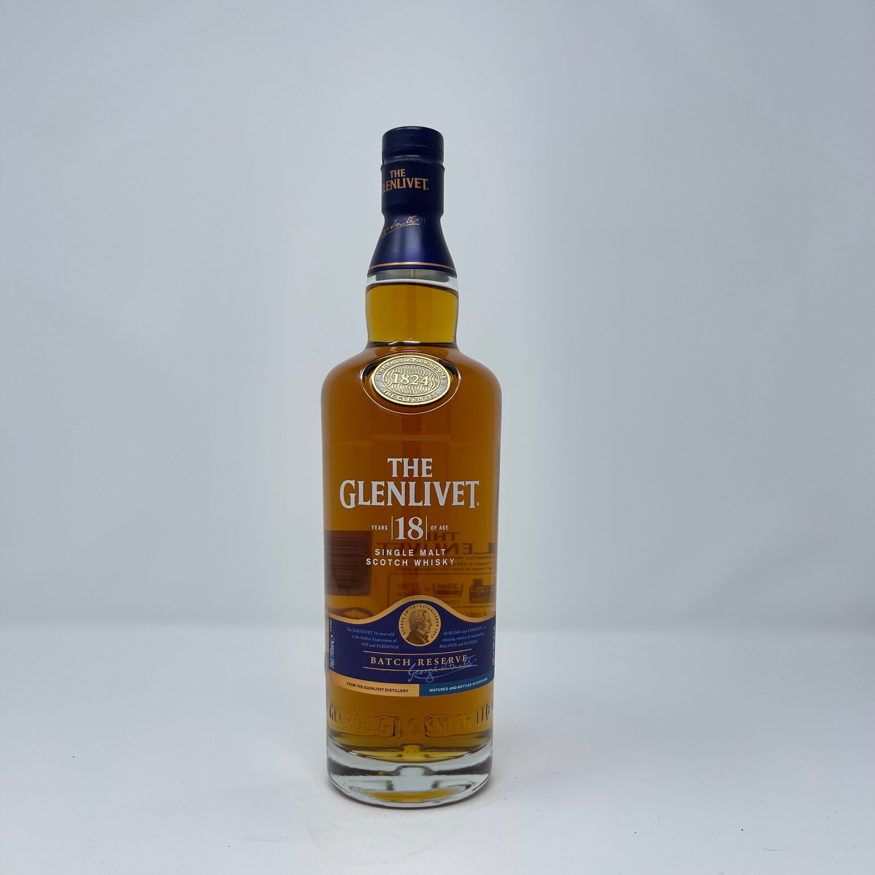 ウイスキー GLENLIVET 18 The Glenlivet 18 Year Old Single Malt Scotch Whisky, 70 cl with